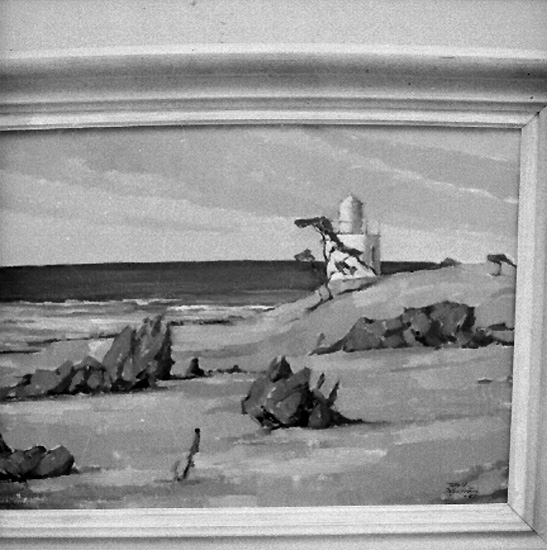 Knut Borg, Tavla. Artist: Nyström. Wallins Konsthall.