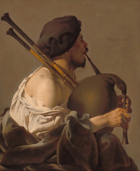 Hendrick ter Brugghen, Bagpipe Player