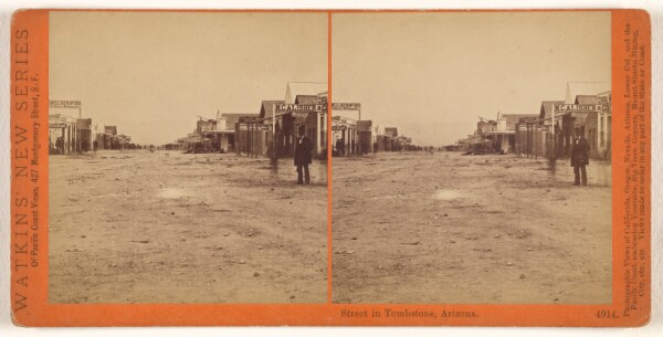 Carleton Watkins, Street in Tombstone, Arizona.