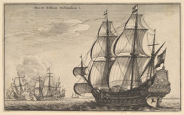 Wenceslaus Hollar, Naves Bellicæ Hollandicæ (Dutch Warships)