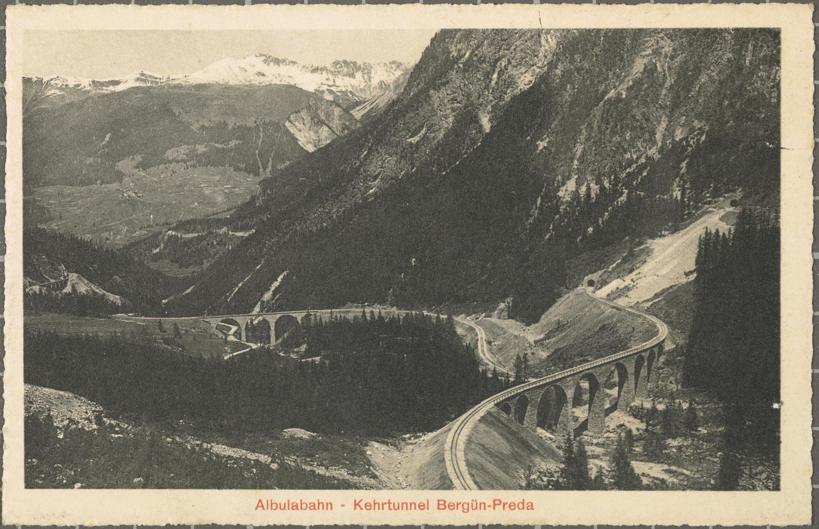 Desconegut, Albulabahn - Kehrtunnel Bergün-Preda
