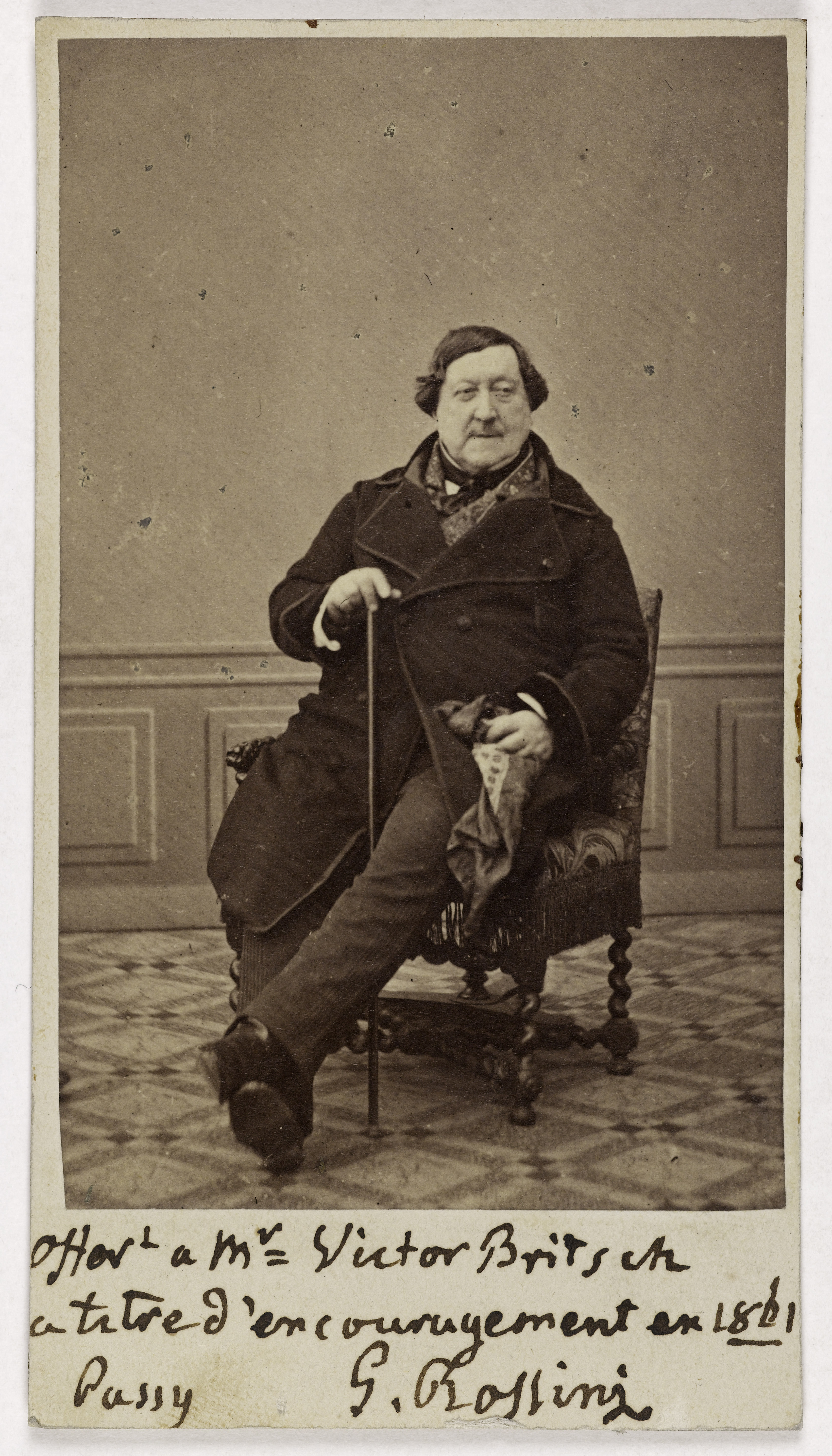 Anonyme, Portrait de Gioachino Rossini (1792-1868), (compositeur)