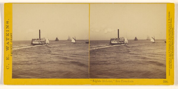 Carleton Watkins, "Sophia McLane", San Francisco (#338)