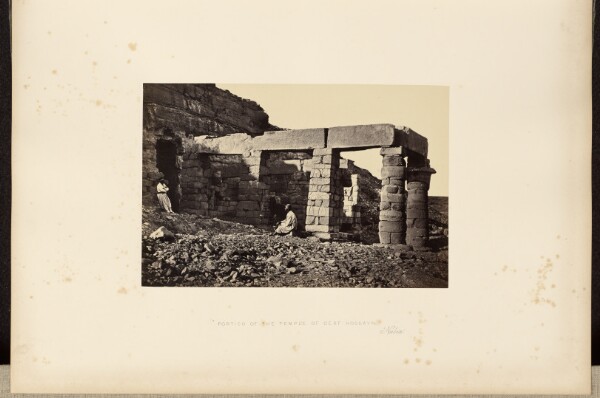 Francis Frith, Portico of the Temple of Cerf Hossayn, Nubia