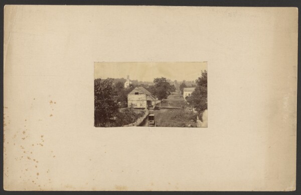 Alexander Gardner, [View of Sharpsburg, Maryland, with Episcopal church in distance]