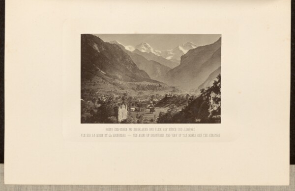 Unknown, The Ruins of Unspunnen and View of the Monch and the Jungfrau