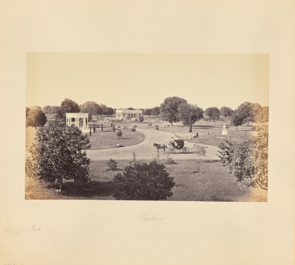 Samuel Bourne, Lucknow; A View in the Wingfield Park