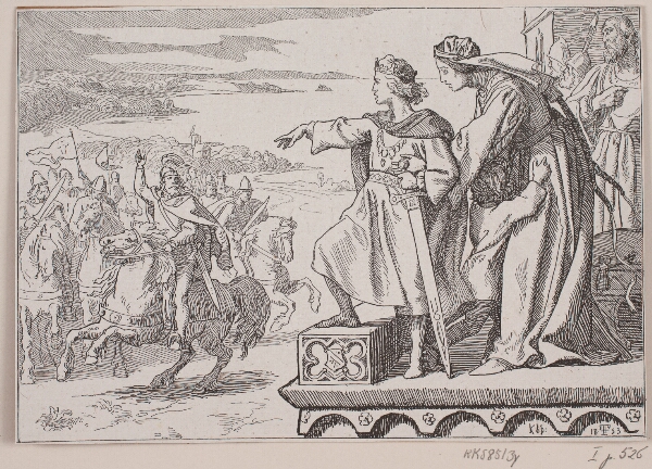 Lorenz Frølich, Illustration til "Erik Menveds kamp med de fredløse og Norge"