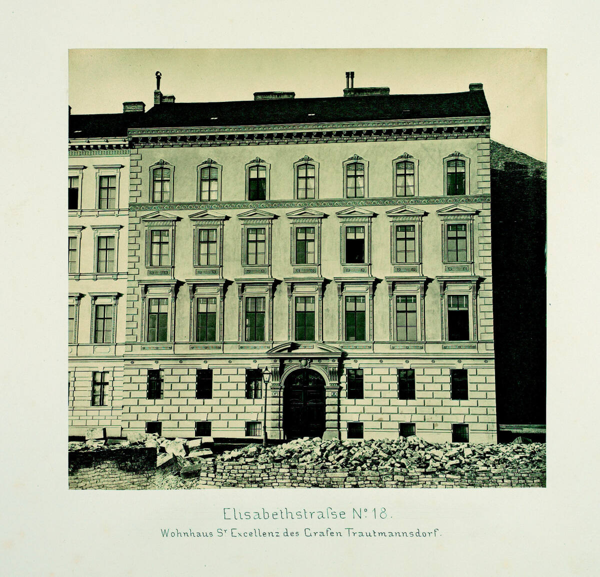 Anonym, Wohngebäude/Wiener Stadterweiterung: Wohnhaus Elisabethstraße 18 (ehem. Mayr. Palais)