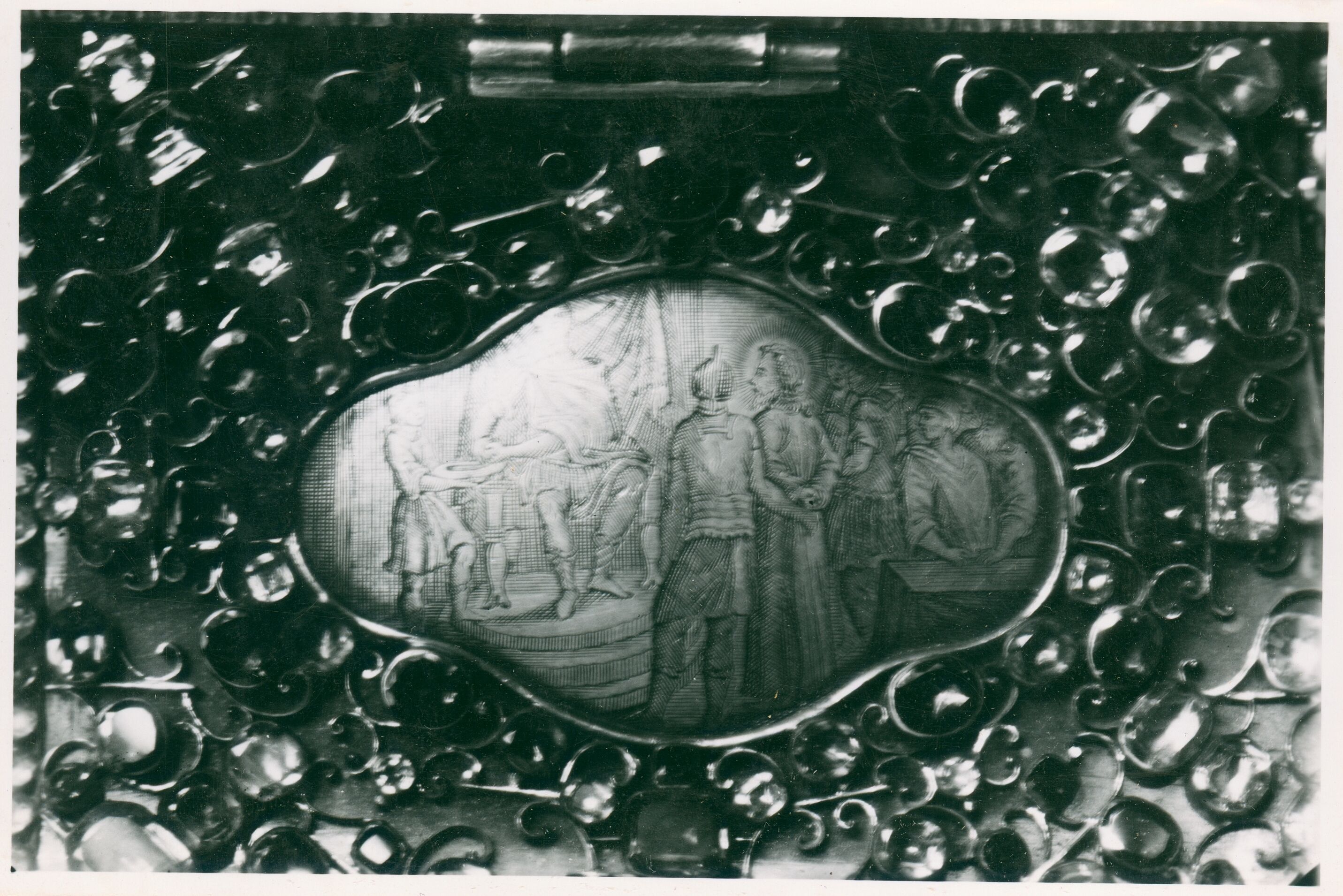 Vladimir Tkalčić, Zagreb - Zagrebačka katedrala - Tumba za sv. Otajstvo, detalj: prizor Krista pred Pilatom; iz 1721. godine