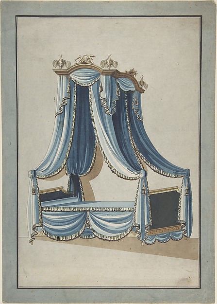 Anonymous, French, 18th century, Design for a Canopy Bed