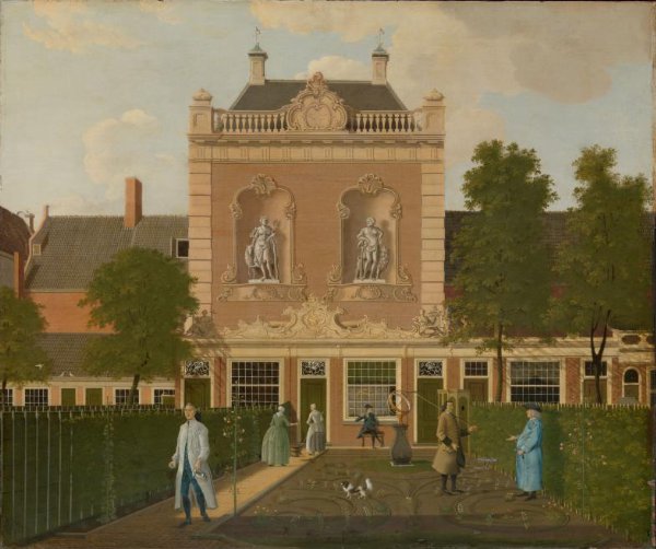 Hendrik Keun, De tuin en het koetshuis van Keizersgracht 524 in Amsterdam