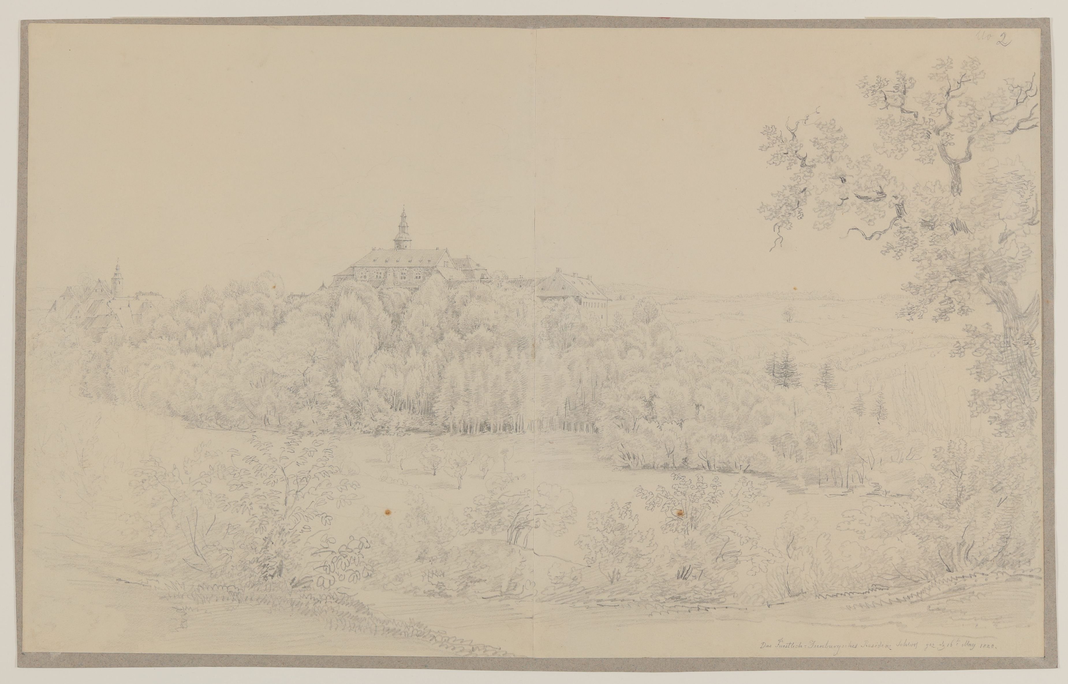 Ludwig Emil Grimm, Das Fürstlich-Isenburgische Residenz Schloss bei Birstein
