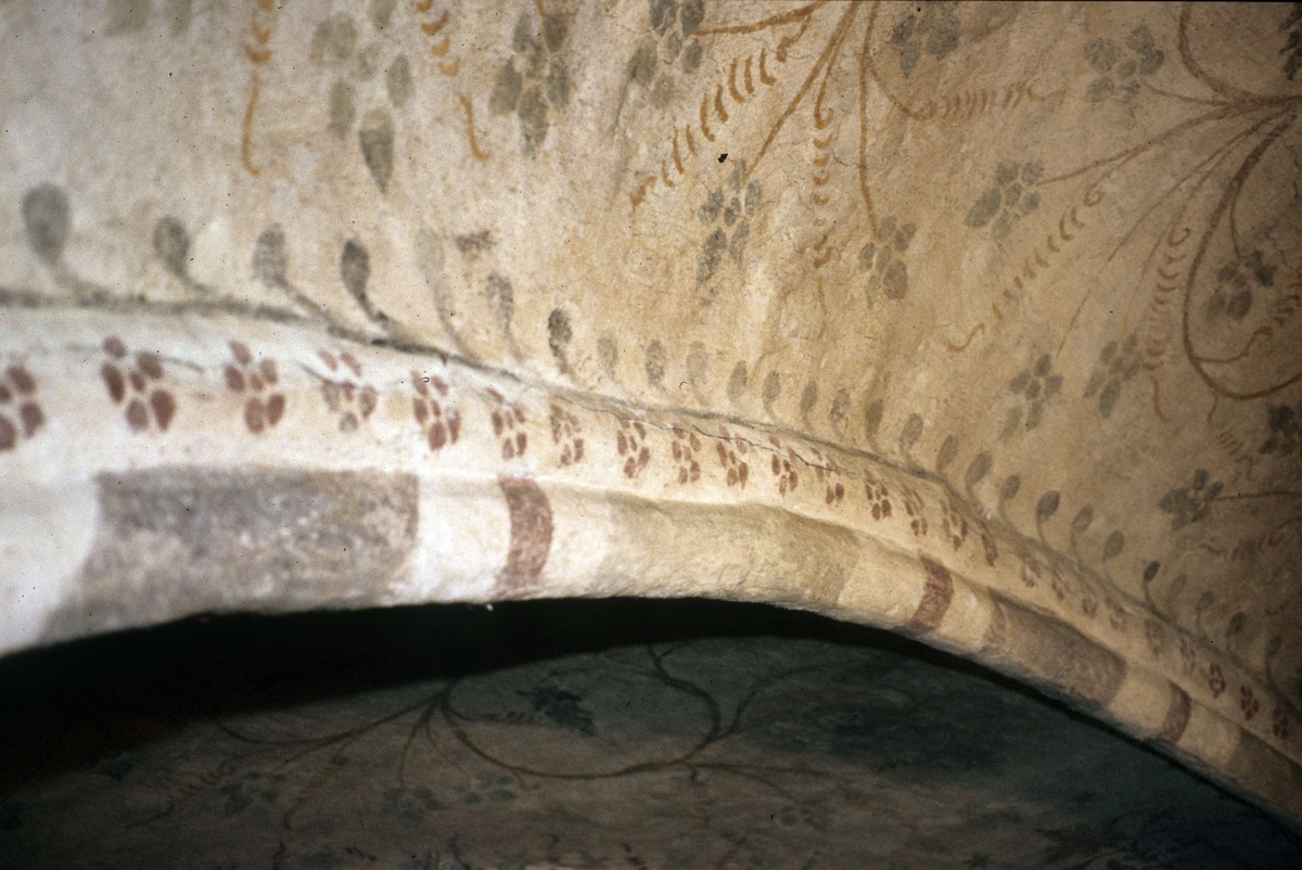 Rune Hammarling, Lime painting in Bälinge Church, Bälinge parish, Uppland 1989