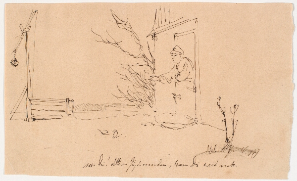 Johan Thomas Lundbye, Mand fodrer to fugle