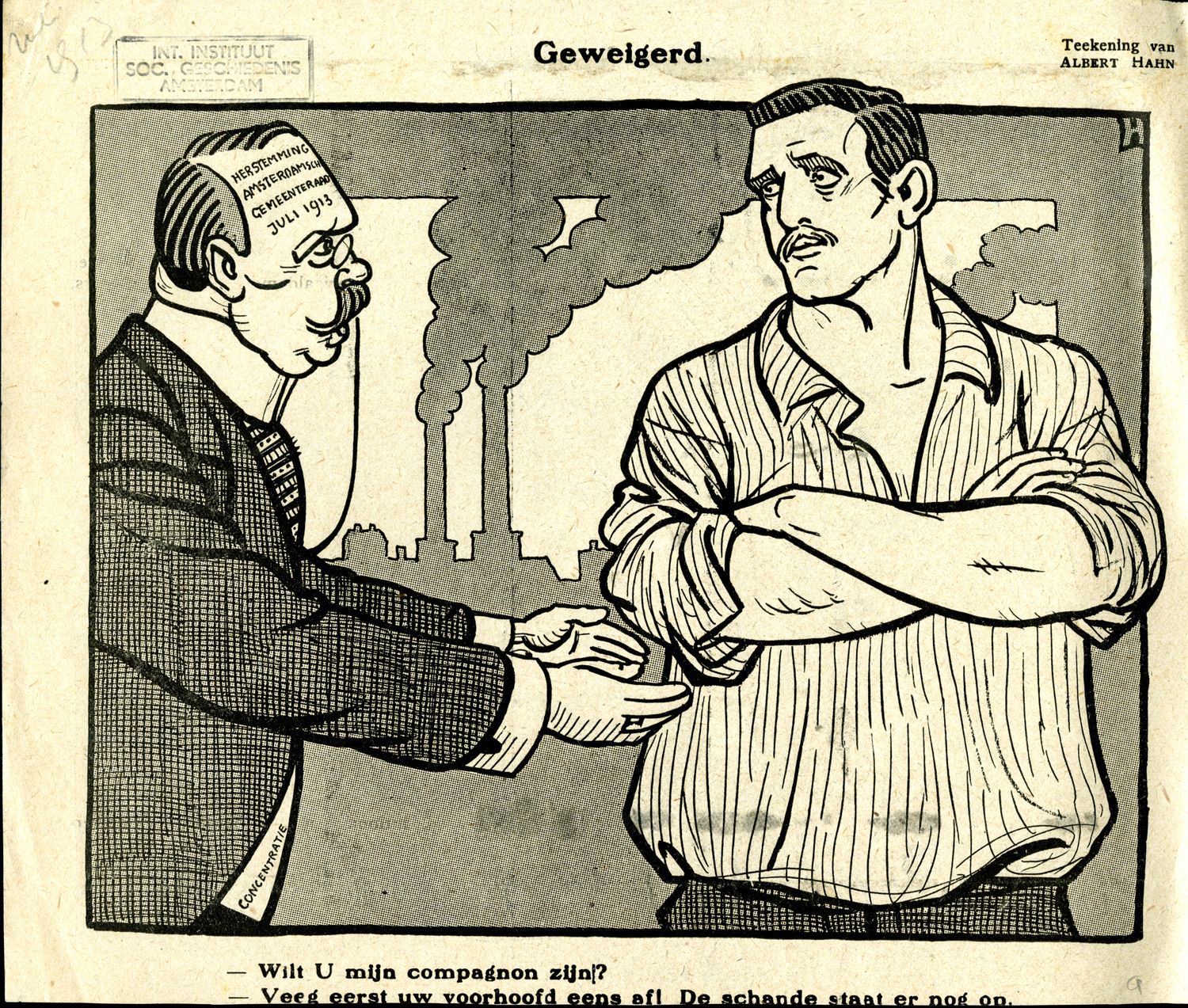 Hahn, Albert,draughtsman., Geweigerd