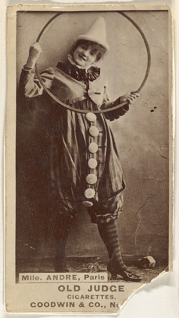 Goodwin & Company, Mlle. Andre, Paris, from the Actors and Actresses series (N171) for Old Judge Cigarettes