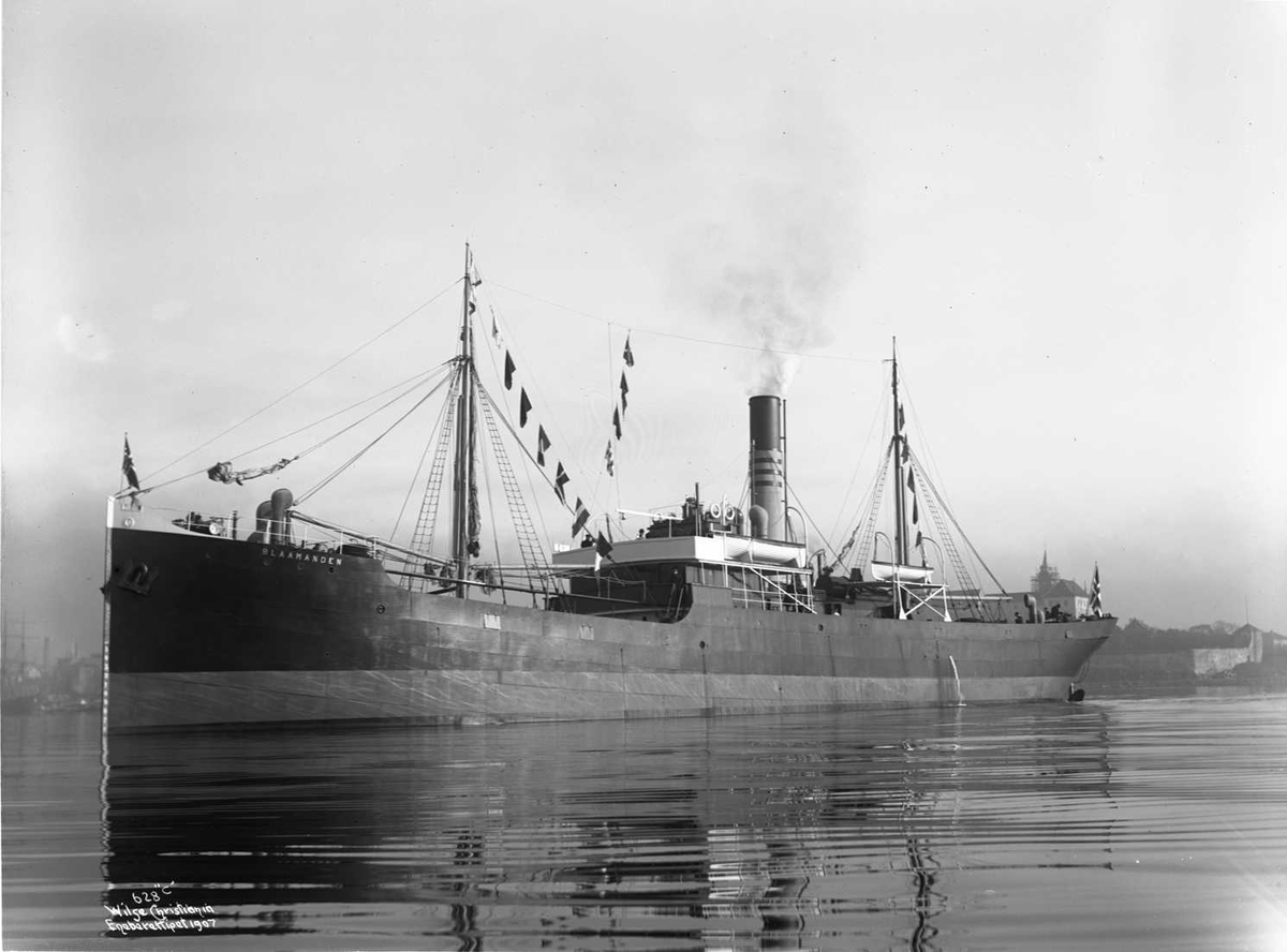 Anders Beer Wilse, Blaamanden (b. 1907, Akers Mekaniske Verksted, Christiania), ute på fjorden