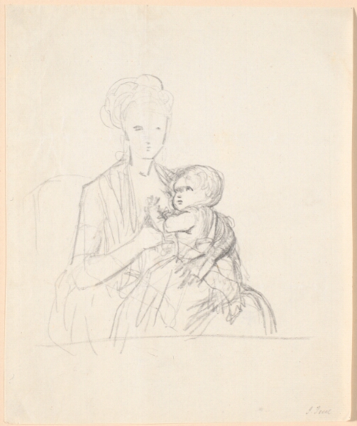 Jens Juel, Udkast til portrættet af grevinde Sophie Magdalene Raben, født von Qualen med sin ældste søn, født 1784