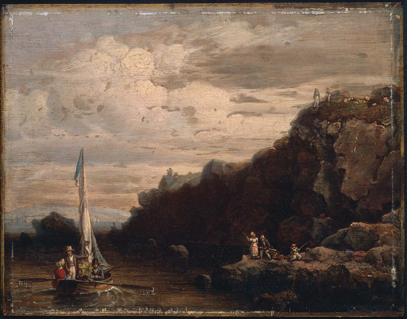 Robert Salmon, Rocks at Nahant, Swallow's Cove