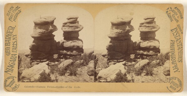George Barker, Colorado - Siamese Twins - Garden of the Gods.
