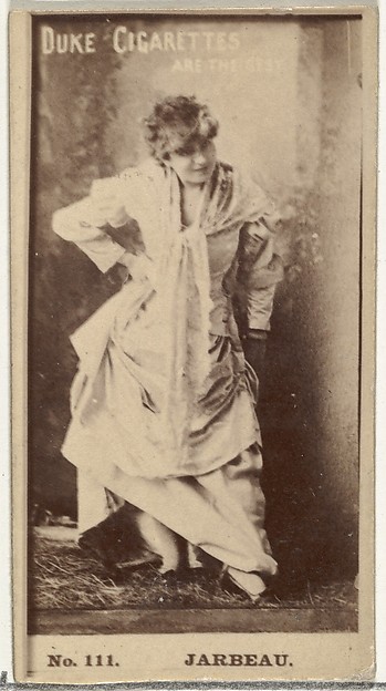 W. Duke, Sons & Co., Card Number 111, Miss Jarbeau, from the Actors and Actresses series (N145-6) issued by Duke Sons & Co. to promote Duke Cigarettes