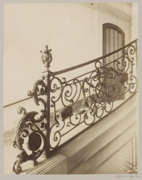 Atget, Jean-Eugène-Auguste, Staircase, Hotel d'Ecquevilly, Paris, France