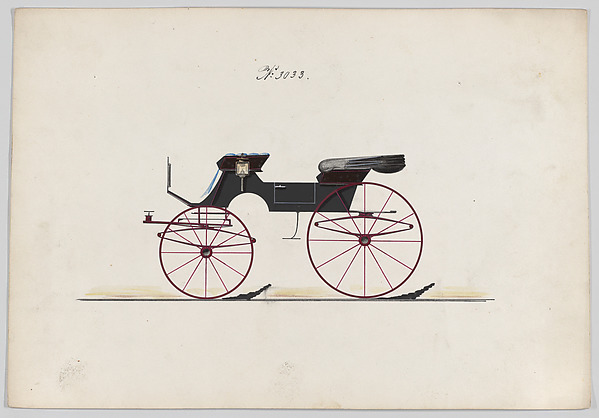 Brewster & Co., Design for 2 seat Phaeton, no. 3033