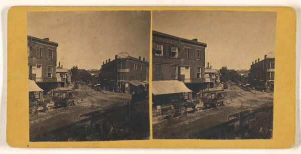 Unknown, [Main street of unidentified town]
