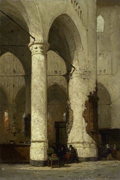 Johannes Bosboom, Interior of the 'Hooglandse' Church, Leiden