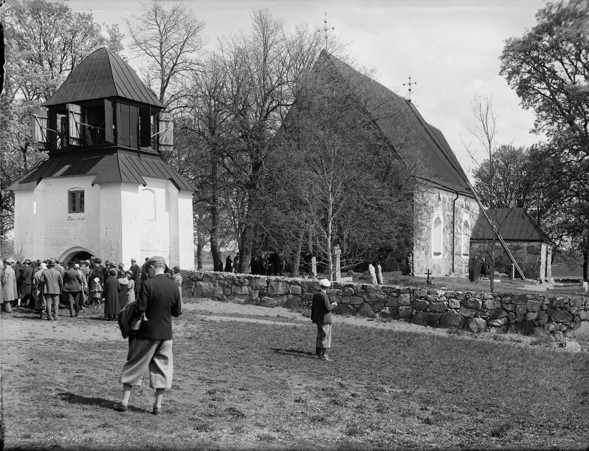 Paul Sandberg, Upplands fornminnesförening besöker Skederids kyrka