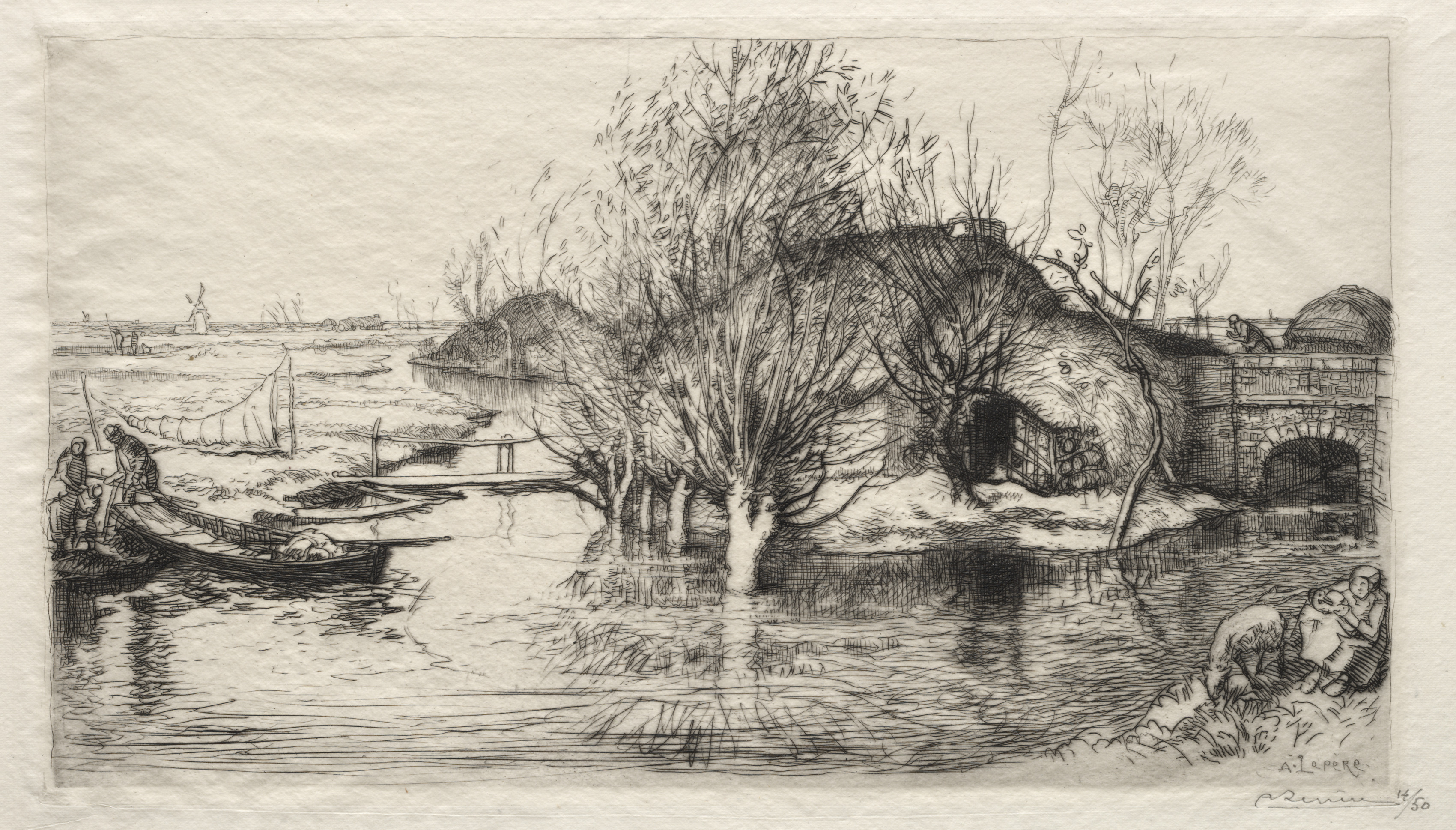 Auguste Louis Lepère, La Masure Inondée
