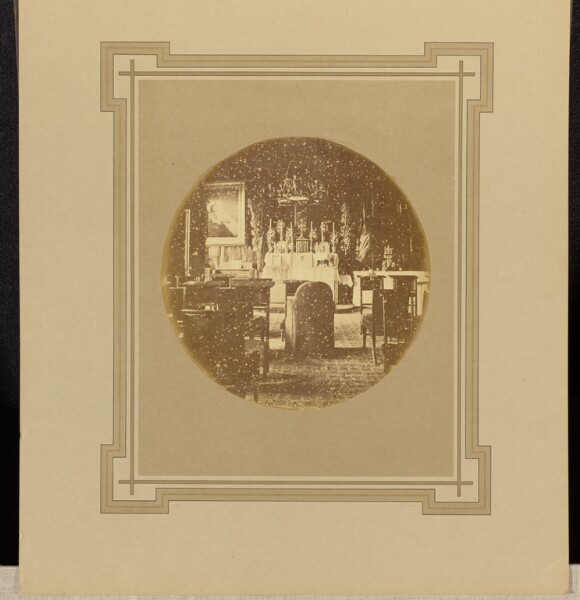 André Adolphe-Eugène Disdéri, [Interior view of a chapel]