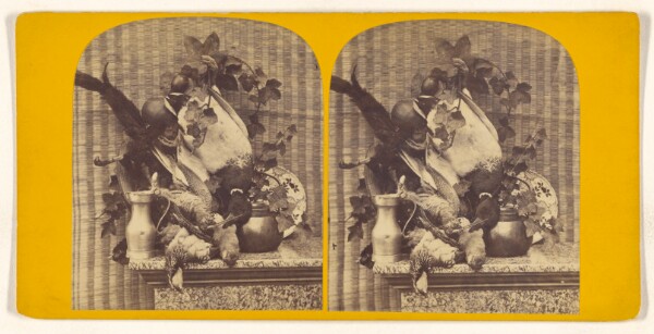 Unknown, [Still life of fowl, etc. on a mantel]