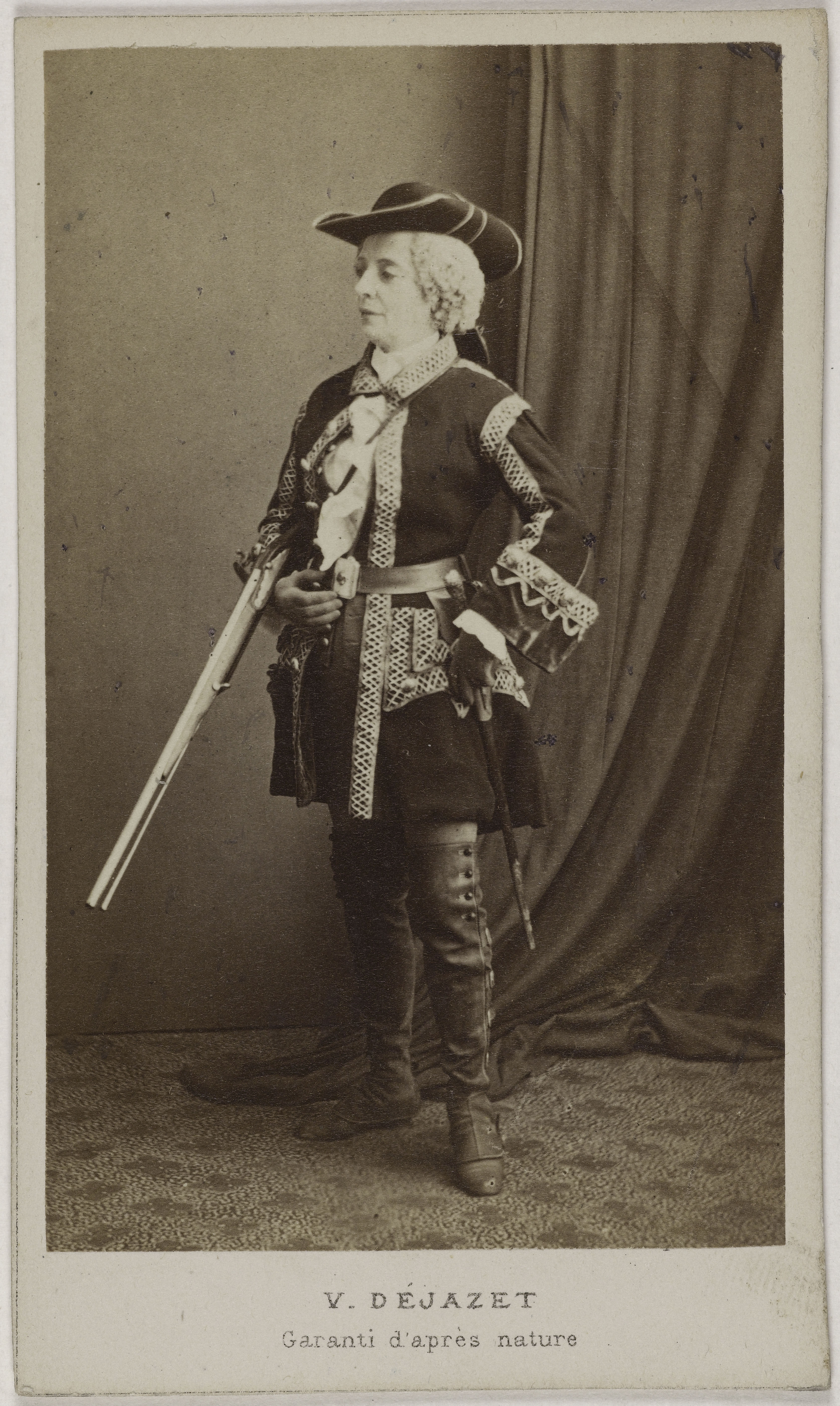 Joseph Tourtin, Portrait de Virginie Dejazet (1798-1875), (actrice et fondatrice du théâtre Dejazet)