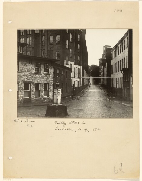 Walker Evans, Factory Street in Amsterdam, New York