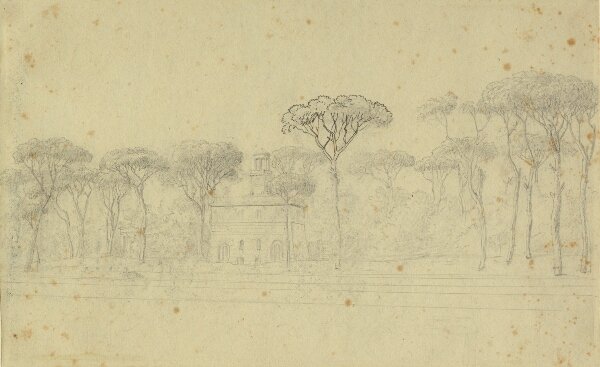C.W. Eckersberg, Pinier i villa Borgheses have.