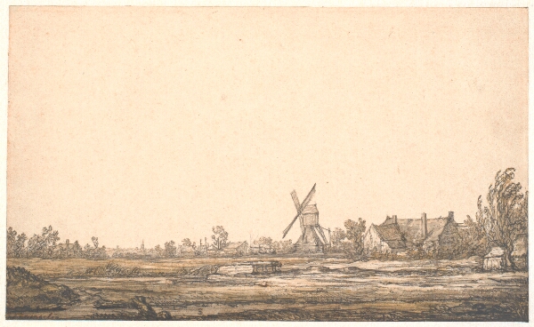 Aelbert Cuyp, Landskab med en mølle
