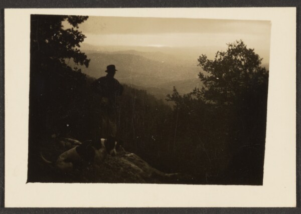 Louis Fleckenstein, [Figure on Mountainside]