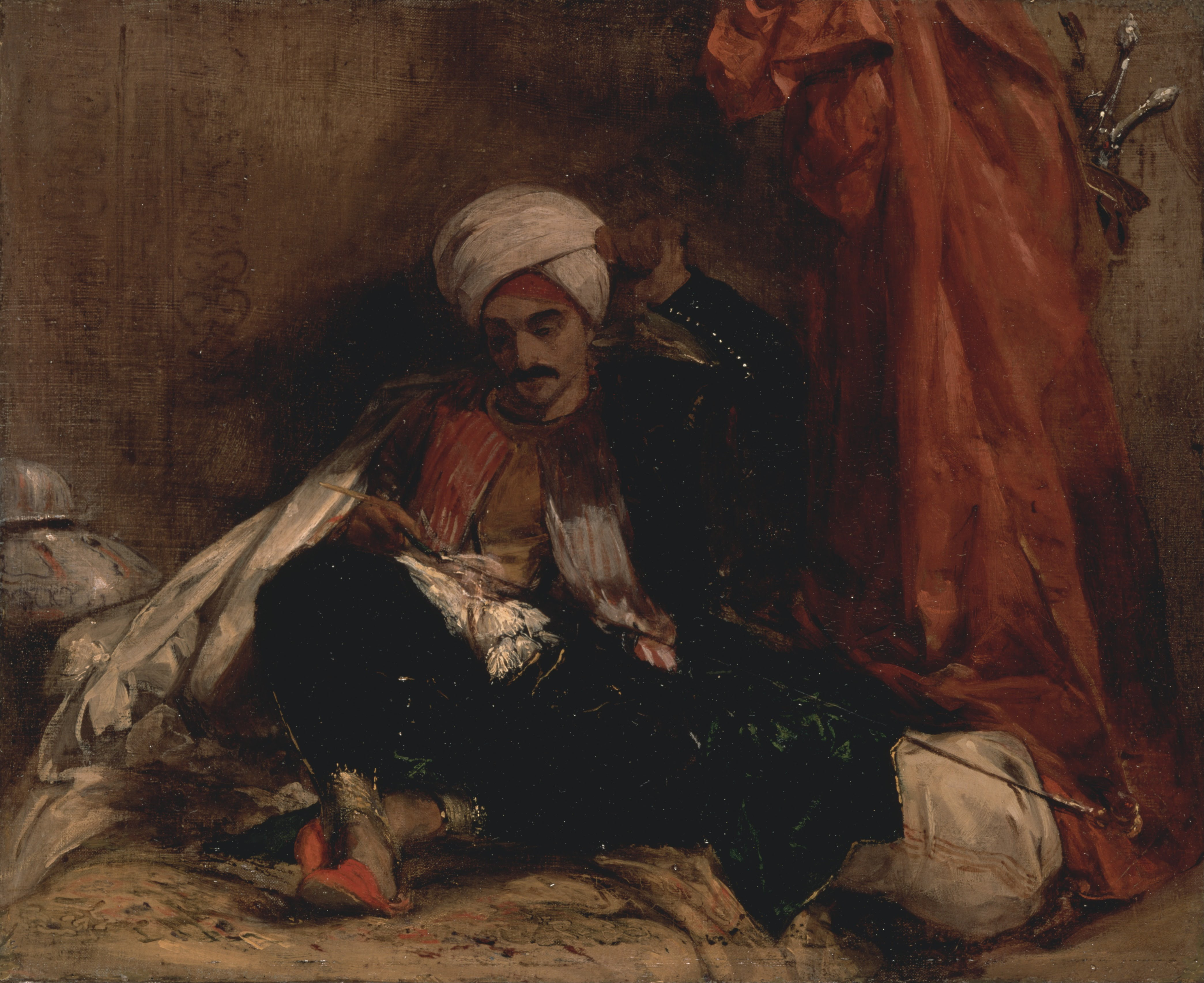 Richard Parkes Bonington, Seated Turk
