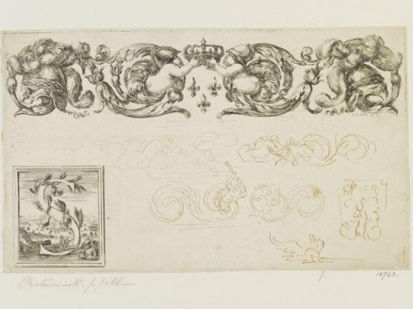 Stefano della Bella, Vignettes for the book 'Les Triomphes de Louis le Juste XIII', by Jean Valdor