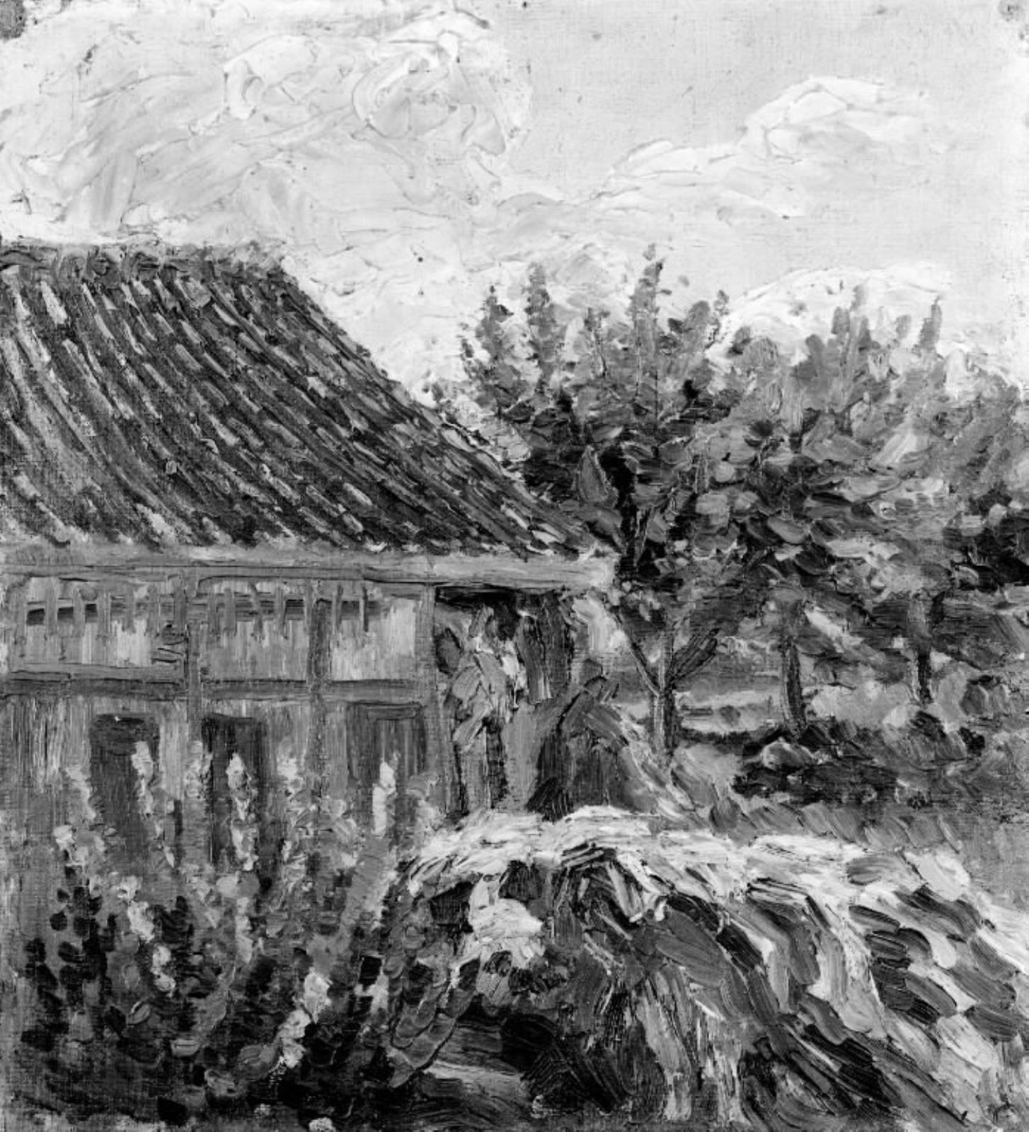 J.A. Jerichau (II), Parti af et hus i Hørsholm