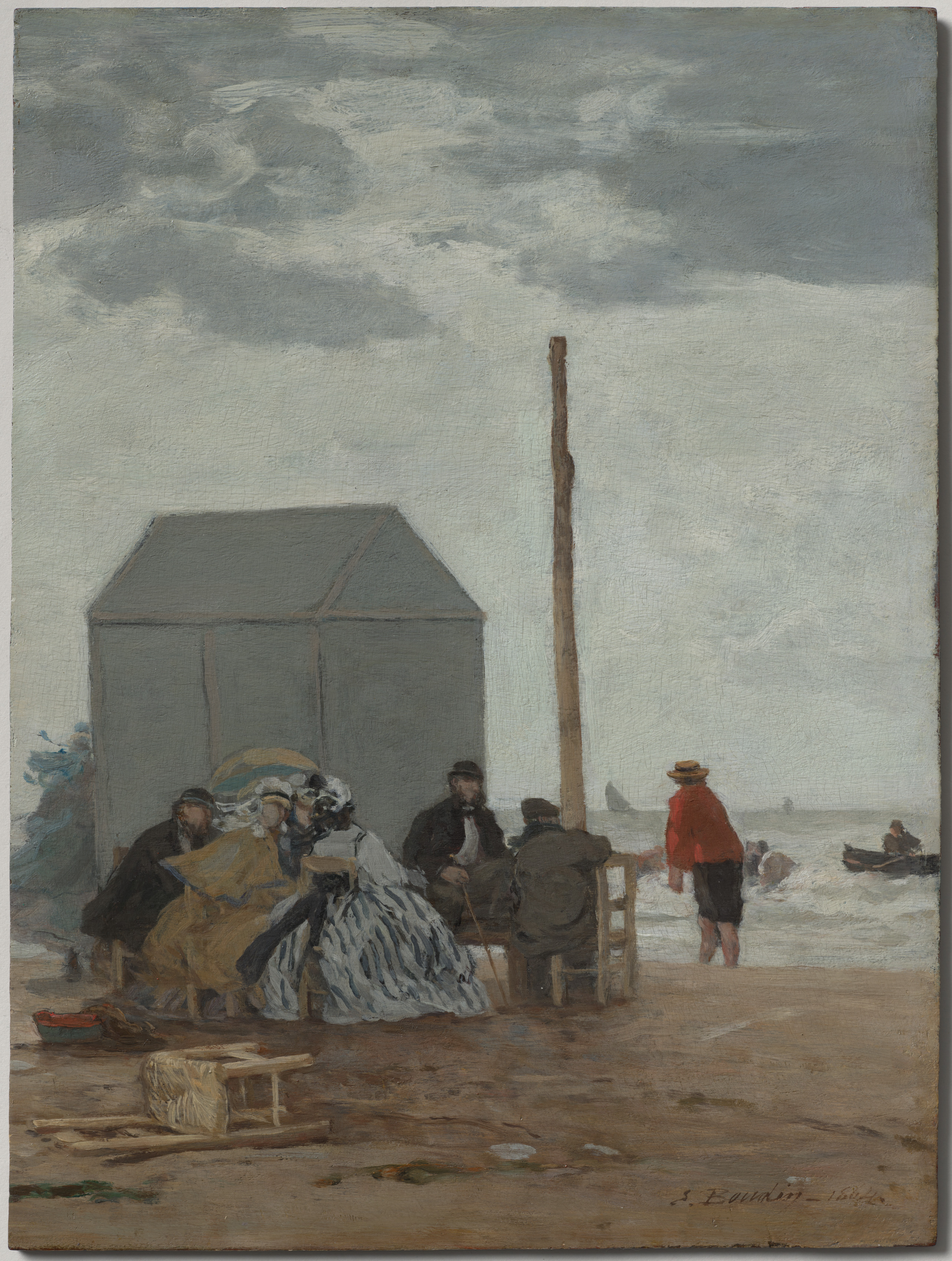 Eugène Boudin, The Beach at Deauville