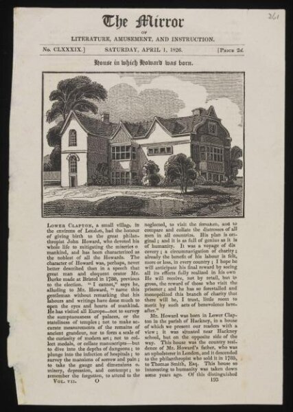 Unknown, House in which Howard was born
