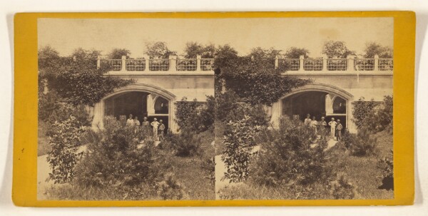 Edward and Henry T. Anthony & Co., Central Park. (New York.) The Marble Bridge at the Entrance to the Mall.