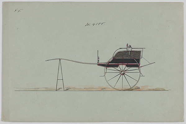 Brewster & Co., Design for Dog Cart or 2 Wheeler, no. 4000