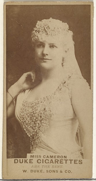 W. Duke, Sons & Co., Miss Cameron, from the Actors and Actresses series (N145-7) issued by Duke Sons & Co. to promote Duke Cigarettes