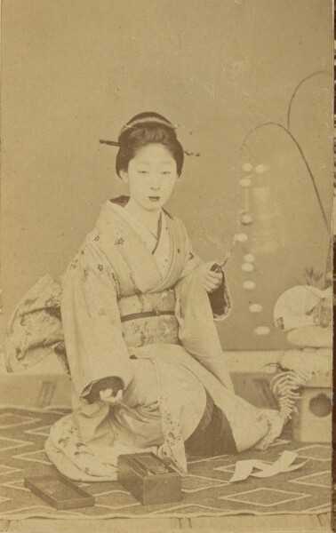 Unknown, [Kneeling Japanese Woman]
