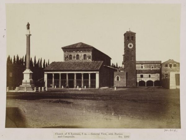 Parker, John Henry, Church of S. Lorenzo, f.m. - General View, with Portico and Campanile.