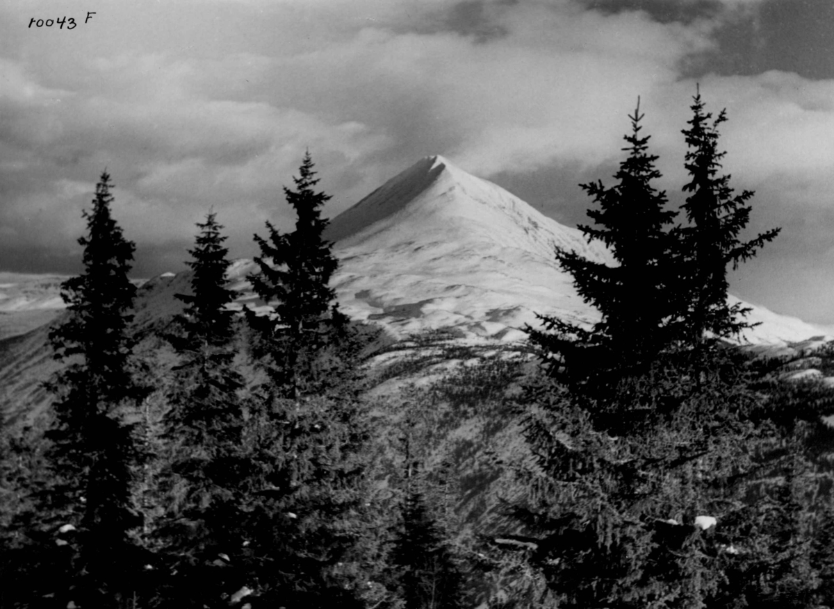 Anders Beer Wilse, Vinter, sno, Gaustatoppen.